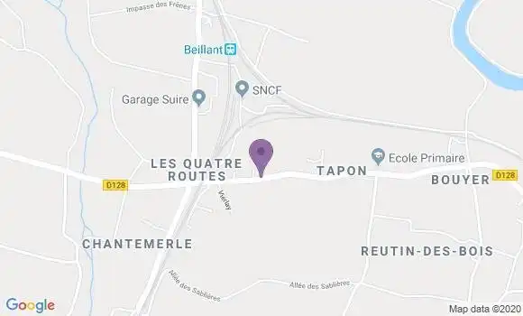 Localisation Saint Sever de Saintonge Ap - 17800