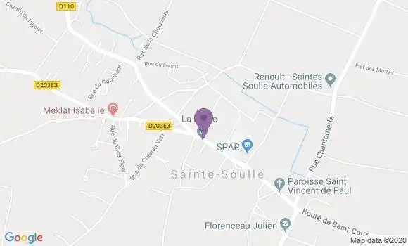 Localisation Sainte Soulle Bp - 17220
