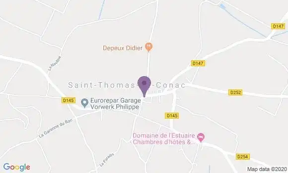 Localisation Saint Thomas de Conac Bp - 17150