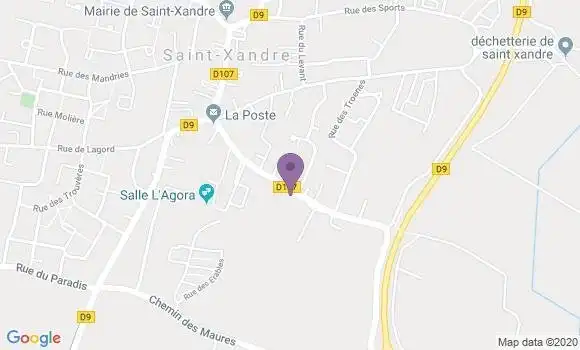 Localisation Saint Xandre Bp - 17138