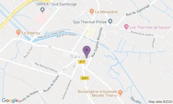 Localisation Saujon - 17600
