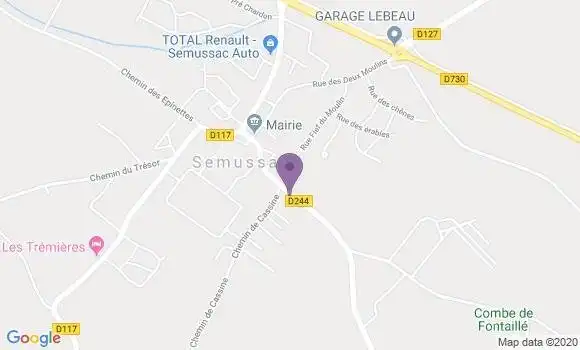 Localisation Semussac Bp - 17120
