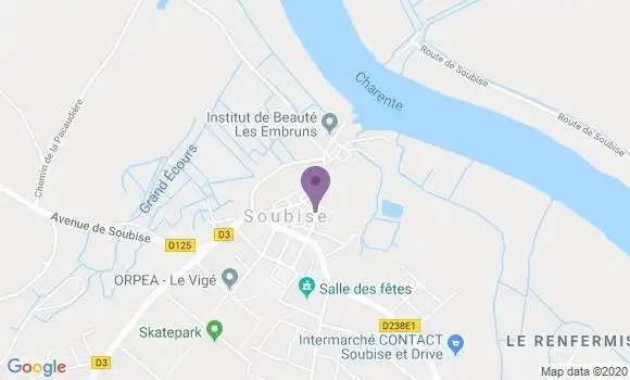 Localisation Soubise - 17780