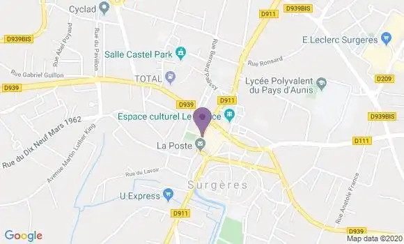 Localisation Surgeres - 17700