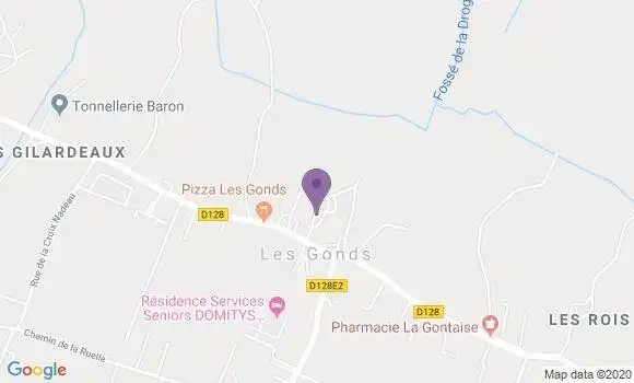 Localisation Thenac Bp - 17460