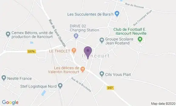 Localisation Mezieres sur Oise Ap - 02240