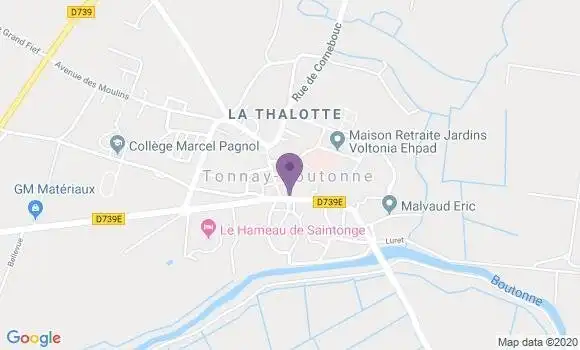 Localisation Tonnay Boutonne - 17380