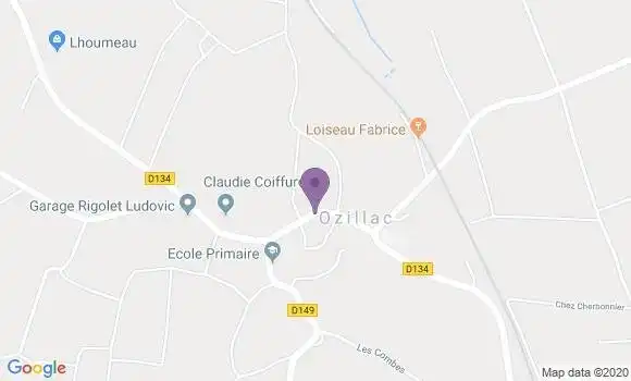 Localisation Tugeras Saint Maurice Ap - 17130