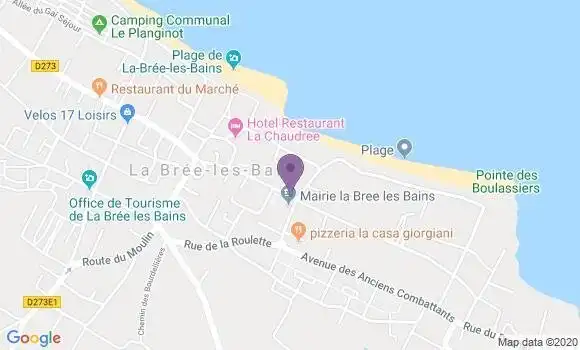 Localisation La Bree les Bains Bp - 17840