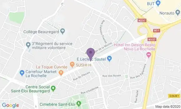 Localisation La Rochelle Rp Sautel Bp - 17000
