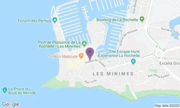 Localisation La Rochelle les Minimes Bp - 17000