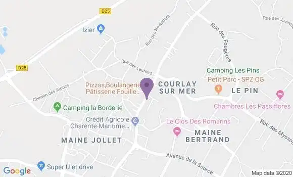 Localisation Saint Palais Courlay sur Mer Bp - 17420