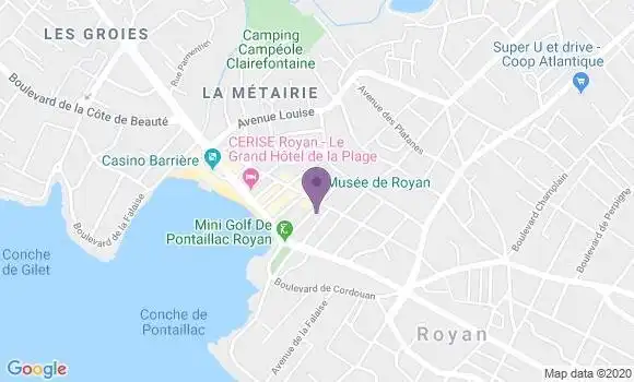 Localisation Royan Pontaillac Bp - 17200