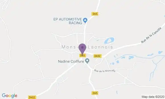 Localisation Mons En Laonnois Ap - 02000