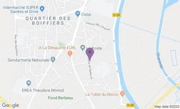 Localisation Saintes bellevue Bp - 17100