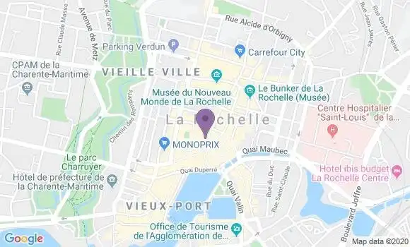 Localisation La Rochelle Hotel de Ville - 17000