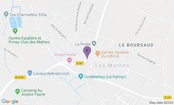 Localisation Les Mathes la Palmyre Bp - 17570