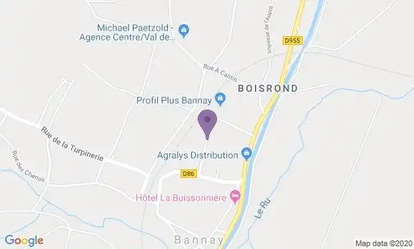 Localisation Bannay Bp - 18300