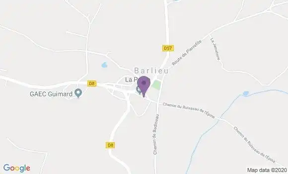 Localisation Barlieu Ap - 18260