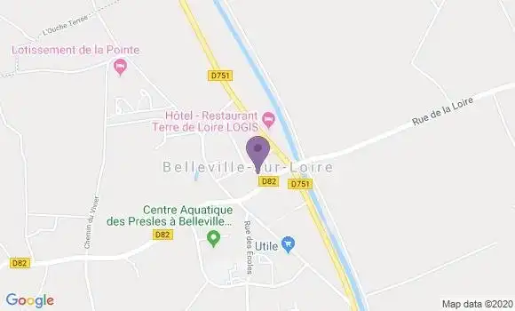 Localisation Belleville sur Loire Ap - 18240