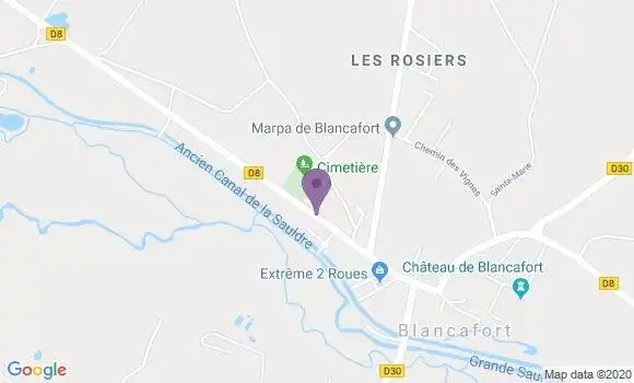 Localisation Blancafort Ap - 18410