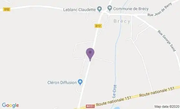 Localisation Brecy Ap - 18220