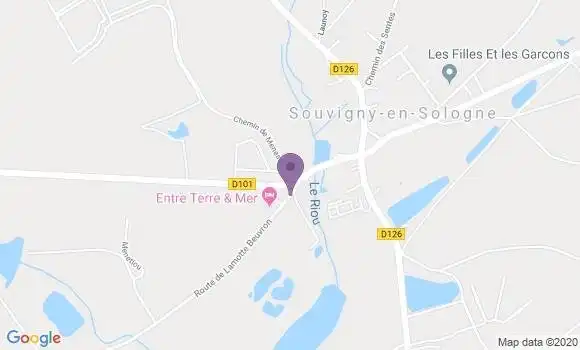 Localisation Brinon sur Sauldre Ap - 18410