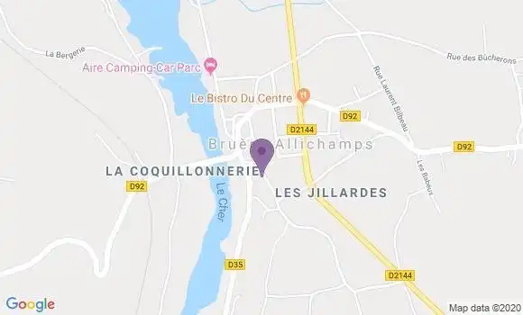 Localisation Bruere Allichamps Bp - 18200