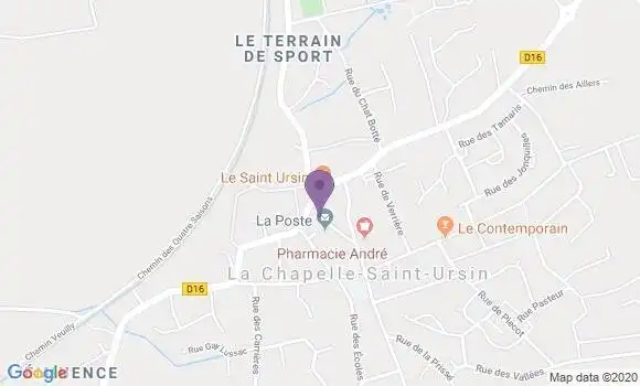 Localisation La Chapelle Saint Ursin - 18570