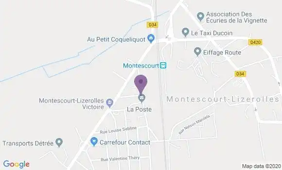 Localisation Montescourt Lizerolles - 02440