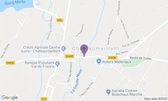 Localisation Chateaumeillant - 18370