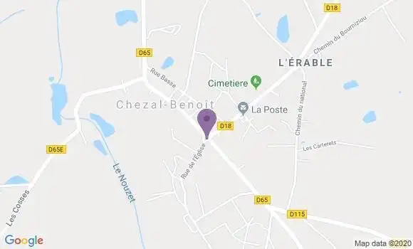 Localisation Chezal Benoit Bp - 18160