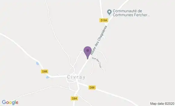 Localisation Civray Ap - 18290