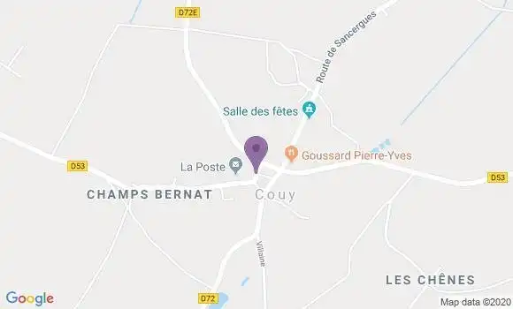 Localisation Couy Ap - 18140