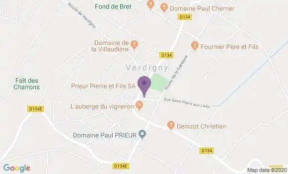 Localisation Crezancy En Sancerre Ap - 18300