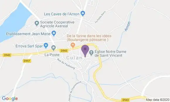 Localisation Culan Bp - 18270