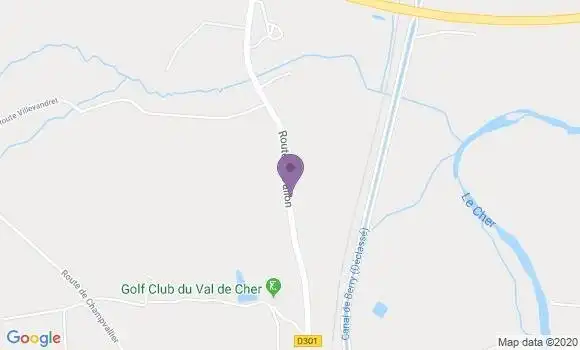 Localisation Epineuil le Fleuriel Ap - 18360