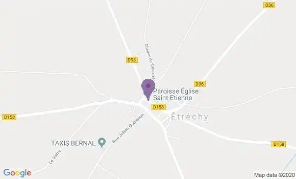 Localisation Etrechy - 18800