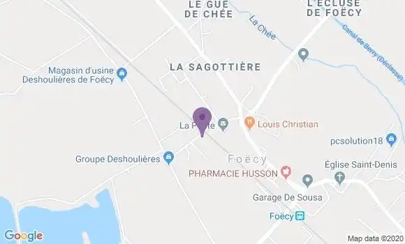 Localisation Foecy Bp - 18500