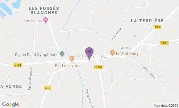 Localisation Genouilly Ap - 18310
