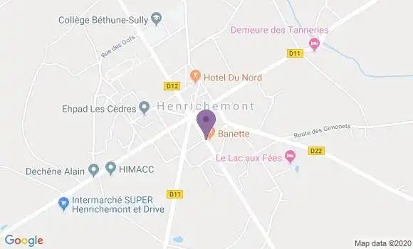 Localisation Henrichemont - 18250
