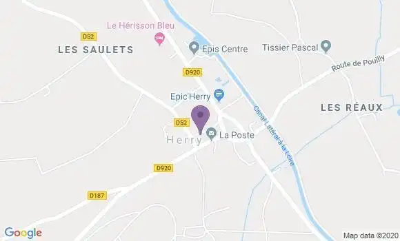 Localisation Herry Bp - 18140