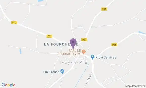 Localisation Ivoy le Pre Ap - 18380