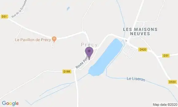 Localisation Jussy le Chaudrier Ap - 18140