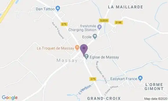 Localisation Massay Bp - 18120