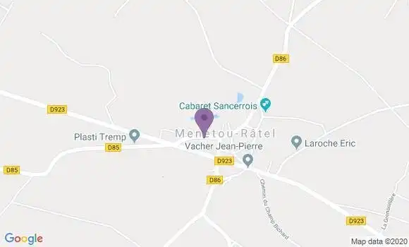 Localisation Menetou Ratel Ap - 18300