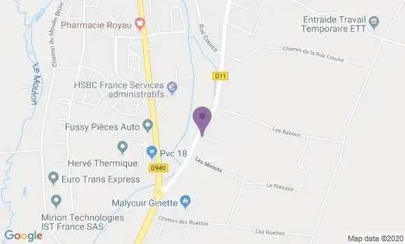 Localisation Menetou Salon Bp - 18510
