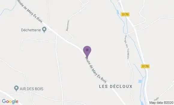 Localisation Mery Es Bois Bp - 18380