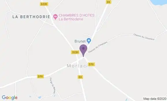 Localisation Morlac Ap - 18170