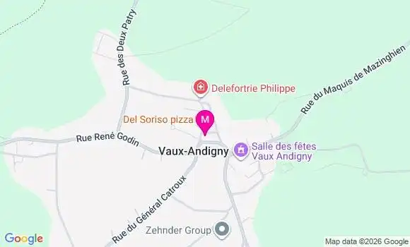 Localisation Vaux Andigny - 02110
